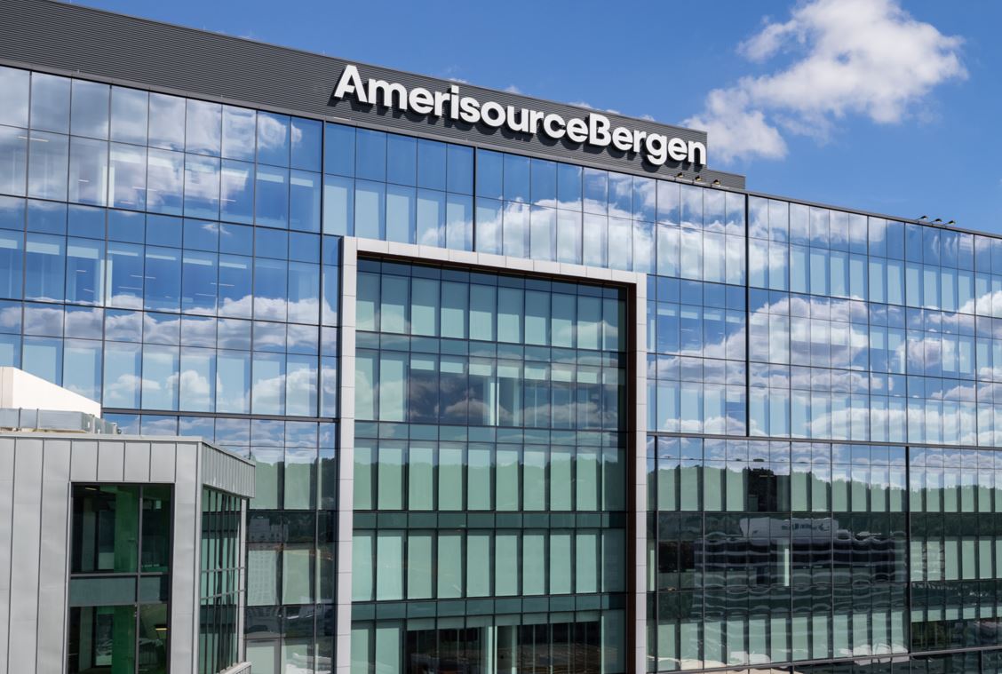 AmerisourceBergen logo on side of headquarters building